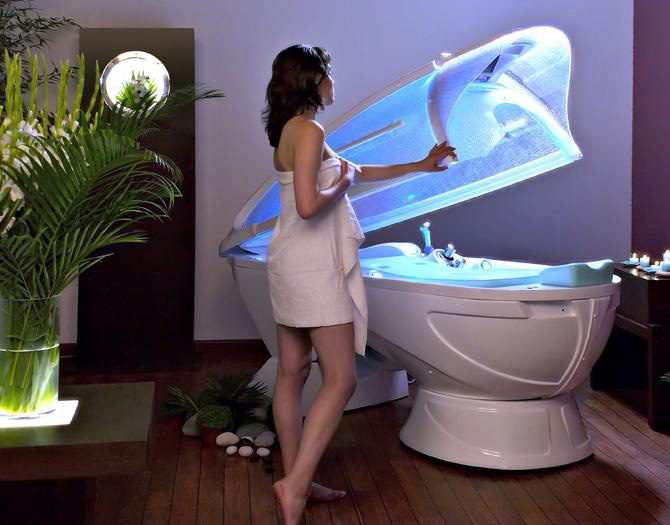 wellness center equipment includes this spa capsule